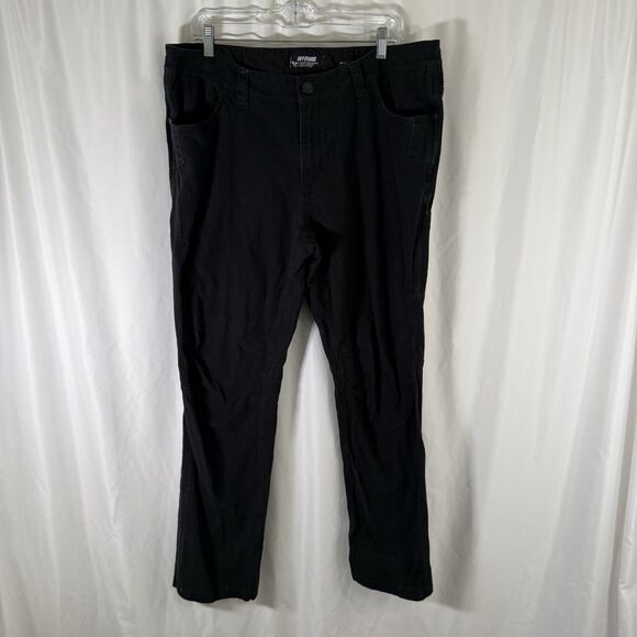 Off Grid OTC Pants Men's 40x32 Black Tapered Fit Cotton Blend Zip Pocket - Picture 1 of 15